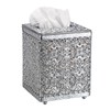 Sumnacon Tissue Box Cover Square Tissue Box with Lid, Metal