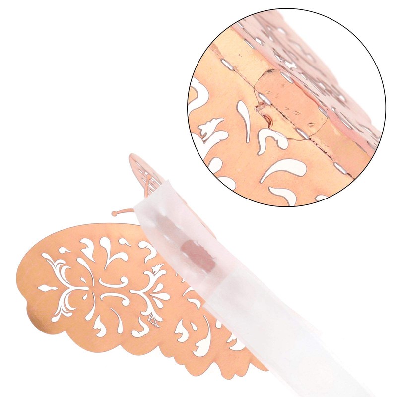 SING F LTD 48Pcs Rose Gold Silver Tone Butterfly Wall
