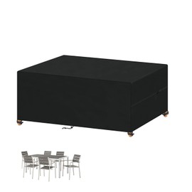 VANSHEIM Cover Garden Furniture Winterproof Tarpaulin Garden Furniture Cover Waterproof Protective Cover Garden Furniture Covers for Garden Furniture Tarpaulin Patio Furniture Cover 140 x 70 x 70 cm