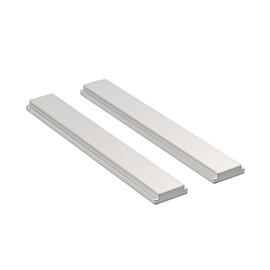 2 Pack Shower Door Magnet - 2-1/2" Long Glass Door T-Magnet Replacement for Swing Shower Doors Handles Shower Door Strike Jamb, Silver