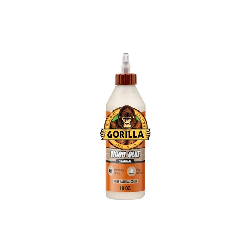 Gorilla Pegamento para madera, botella de 18 onzas, color madera