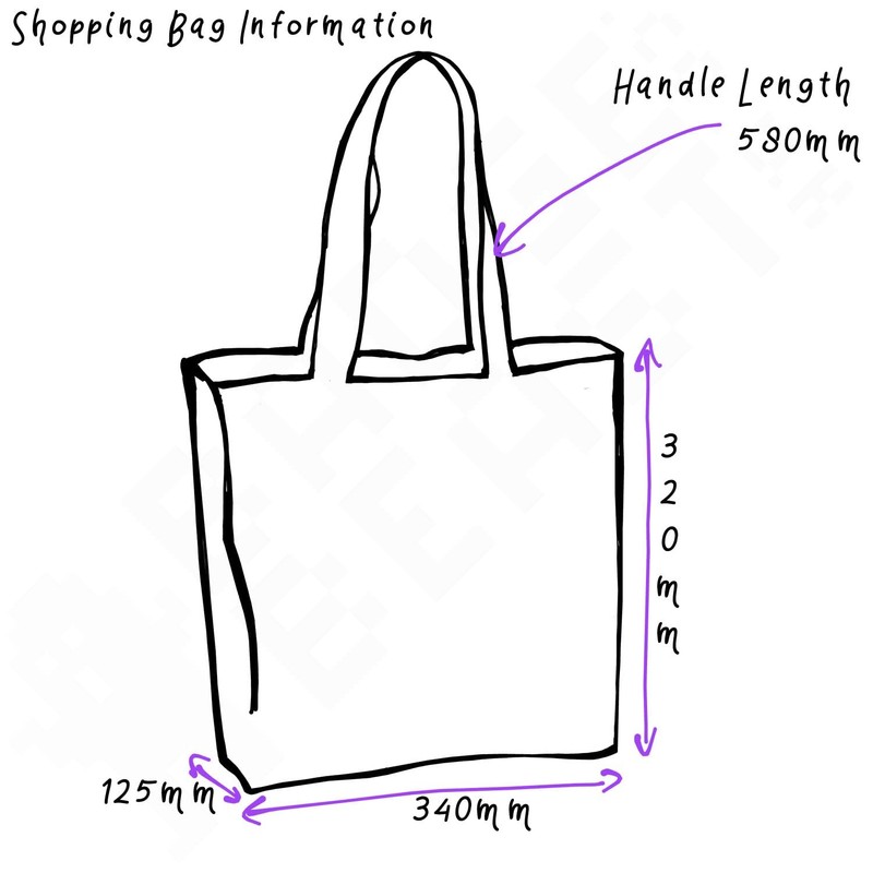 I Love Southampton - Black Cotton Shopping Bag