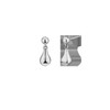 Gold&Deer 14K Goldfield Melting Drop Earrings White Gold / 골드앤디어