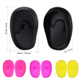 PACKOVE 4 Paar Silikon-Ohrstöpsel für Friseursalon, Ohrstöpsel für die Dusche