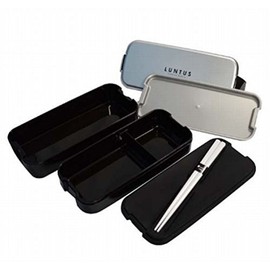 アスベル ランチボックス2段バック付 「ランタスFL」 シルバー SS-T640