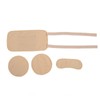 4pcs Castor Oil Packs Set Adjust Straps Prevent Leakage Washable
