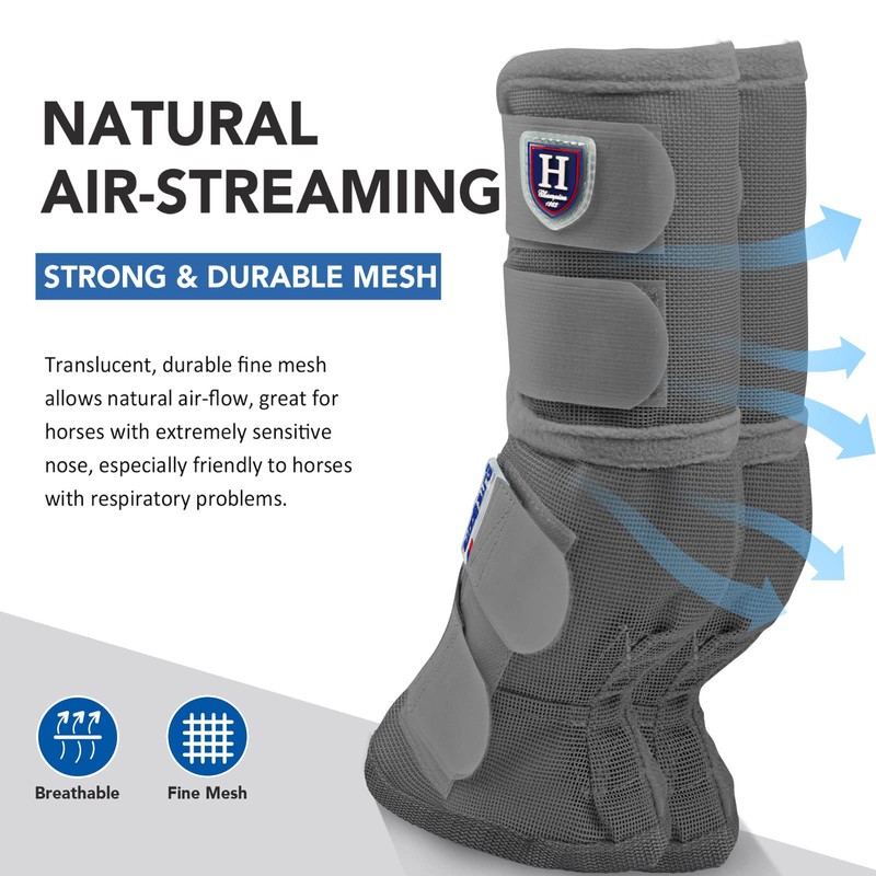 Harrison Howard Horse Fly Boots Perfect Contoured Fit Leg Guards