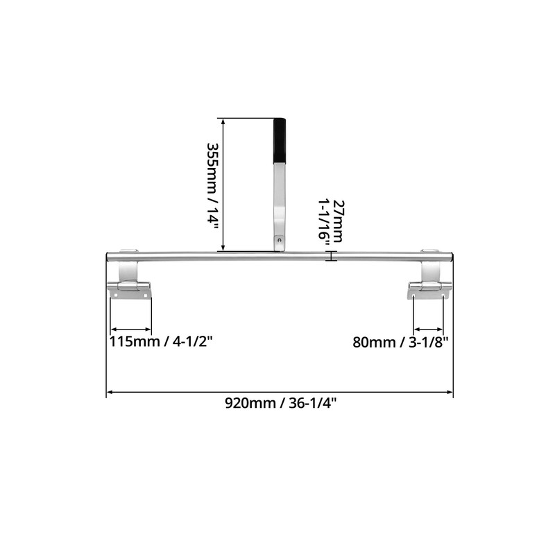 QWORK Cargo Trailer Cambar Cam Bar Lock, 36" Trailer Door