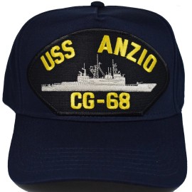 EC USS ANZIO CG-68 HAT - NAVY BLUE - Veteran Owned Business