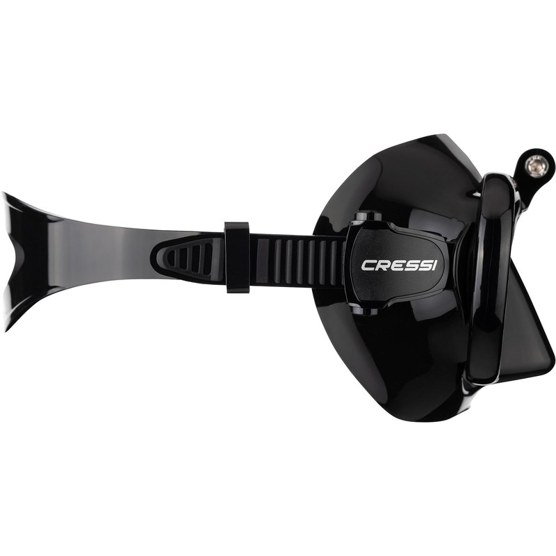 CRESSI Metis Action Cam Mask Black/Black - Unisex Reduced Volume