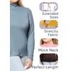 Women's Oh So Soft Plus Size Relaxed Mock Neck Top