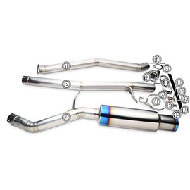 Tomei Ti Exhaust Repair Part Sound Reducer ver.2#13 For JZX100 Cresta TB6090-TY04A