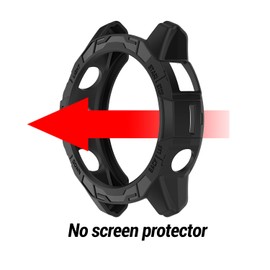 KONEE Case Compatible with Garmin EPIX Pro 51mm / Fenix 7X, Slim Soft TPU [Anti-Scratch] Protective Cover for Garmin EPIX / Fenix 7 - Black