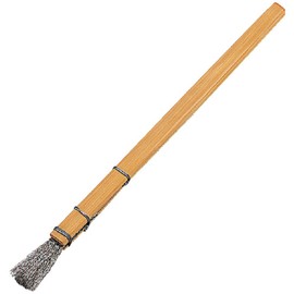 TRUSCO FB-4 Brush Type Brush Bamboo Handle Stainless Steel Wave Wire Diameter 0.006 inch (0.15 mm)