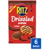 RITZ Drizzled Minis Fudge Crackers, Snacks for Kids and Adults,