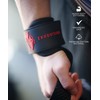 Ekkovision Weight Lifting Straps With Cuffed D Ring, Wrist Support,