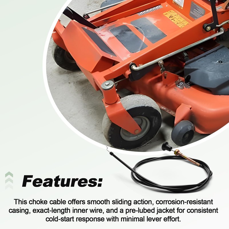 Choke Cable Compatible with Husqvarna EZ 4824 BI EZ 5424