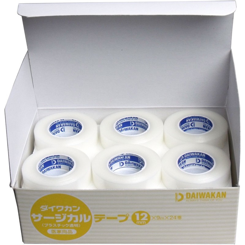 Athletic Tape Plastic Clear 12 mm X 9 m X 24 Rolls 1 Box