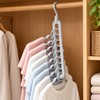 3-Pack 9-Hole Space Saving Clothes Hangers for Closet Organization –