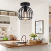 E27 Rustic Cage Chandelier Pendant Light Ceiling Lamp Shade for
