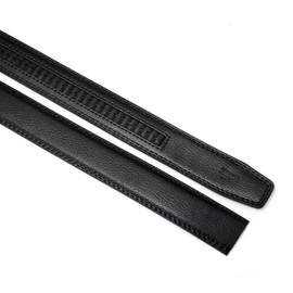 Nelbons Men's Leather Ratchet Belt Strap Only 35mm 1 3/8",Fit 40mm buckle,Leather Belt replacement Belt without Buckle