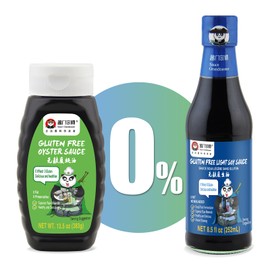 Sauce Grandmaster Premium Soy Sauce & Oyster Sauce Combo - Double Delicious for Braising, Stewing, Dipping & Stir-Frying, Perfect Taste Enhancer (8.5oz + 13.5oz)