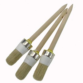 Pack of 3 Ring Brushes, Diameter 35 mm, Size 8, Round Paint Brush, Light Bristles