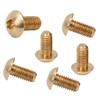 50Pcs Round Hex Socket Screw Copper Fastener Hardware Tools Industrial