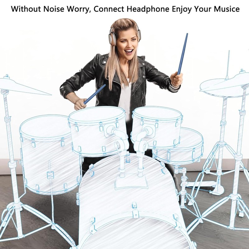 Air Drum Sticks, Electric 3D Motion Sensing Drumstick Set with