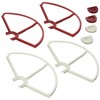 SummitLink Snap On/Off Prop Guards 2X Red 2X White Compatible
