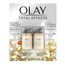 Olay Total Effects Crema Facial 2x50 Ml Antiedad Hidratacion Tipo de piel Mixta