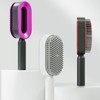 Cushion Hair Brush Self Cleaning Scalp Massage Rounded Comb Teeth
