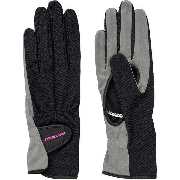 Dunlop TGG0116W Tennis Gloves Both Hands Set, Black (900) M