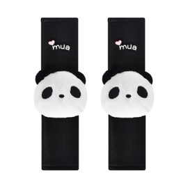 2 Pcs Gurtpolster Kin Auto Sicherheitsgurt,Panda Gurtschutz Kin r Auto,Schutzkissen Polsterung für Sitzgurt im Auto,Auto Sicherheitsgurt Schulterpolster,Macht das Reisen mit Kin rn Angenehmer(25*6cm)