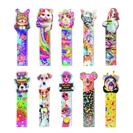 Raymond Geddes Furry Friends Lenticular Bookmark Bulk (50 per Bag) – Cute Animal Bookmarks for Kids with a 3D Effect