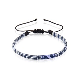 Surfer Anklet for Men and Women Colourful, Waterproof Fabric, Adjustable Anklet (16-32 cm), Boho Ethnic Ankle Bands, Cotton