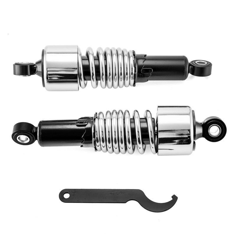 CB Chrome 10.5" Slammer Rear Absorber Shock Lowering Kit For
