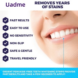 Uadme Dental Polishing Strips, 60Pcs Tear-Resistant Teeth Whitening Abrasive Strip, Flexible Portable Tooth Shaping Smoothing Gloss Contouring Tool Kit 4 x 150 mm