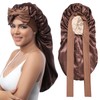 AWAYTR Long Satin Bonnet for Sleeping - Double Layer Reversible