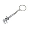 H-Customs Tool Vernier Calliper Fine Caliper Silver Keyring Pendant, silver