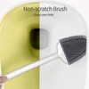 ASOBEAGE Toilet Brush, Toilet Brush and Container, Toilet Brushes for