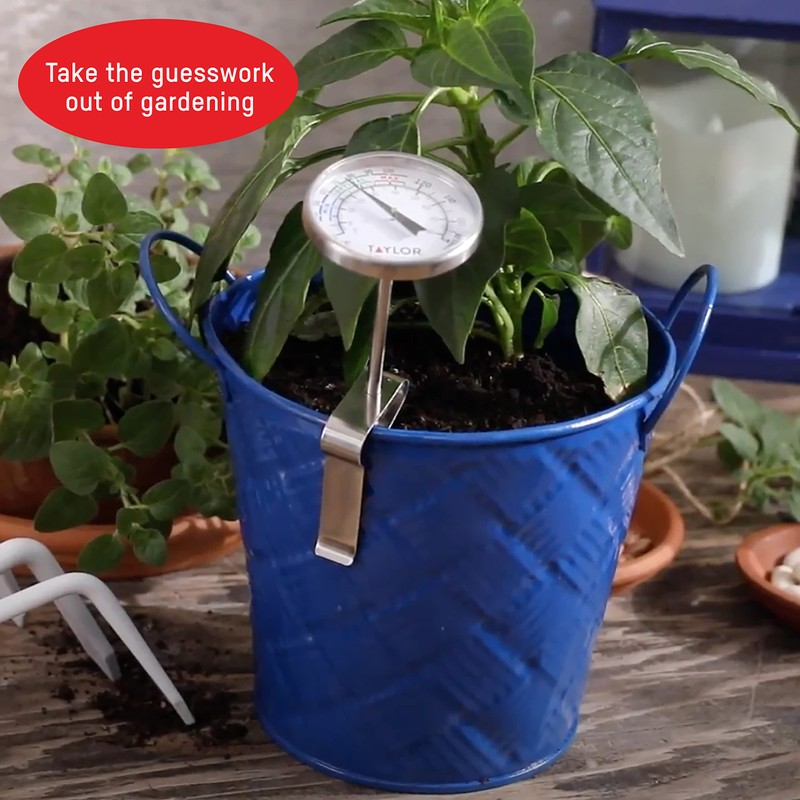 Taylor Soil Testing Thermometer, Gardening Tool for Plant Care, Gardening,