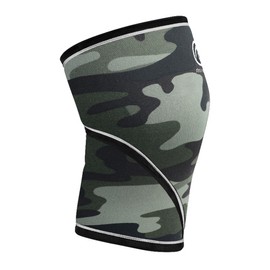 Rehband 7051 Classic 7mm V-Knee-Sleeve for Weightlifting, Competition Grade Powerlifting Knee Sleeve, Compression Sleeve for Crossfit, Squats, Gym, Colour:Camo - 1 Pair, Size:X-Large