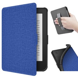 Case for 6” Kobo Clara 2E Only - Ultra Slim PU Leather Smart Cover with Auto Sleep and Wake, Premium Protective Case with Hand Strap for Kobo Clara 2E (Dark Blue)