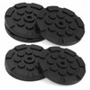 QWORK® Set of 4 Rubber Plates Rubber Pad Diameter 120