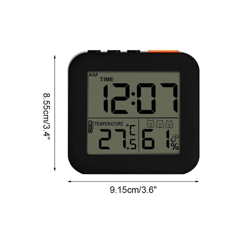 DONGKER Digital Alarm Clock, Intelligent Travel Alarm Clock with Temperature,