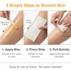 100Pcs Professional Non-Woven Bikini & Facial Wax Strips - Soft