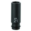 Kyoto Machine Tools (KTC) Deep Socket for Impact Wrench BP4L-14TP-S Insertion Angle: 12.7 x Total Length: 3.1 inches (80 mm), 1 piece