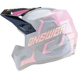 Answer Racing 447742 Helmet Replacement Parts: AR1 Vendetta Visor, Dark Blue/Rhodamine/Orange