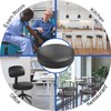 Bar Stool Replacement Cover Round DIY Staple On Heavy Duty